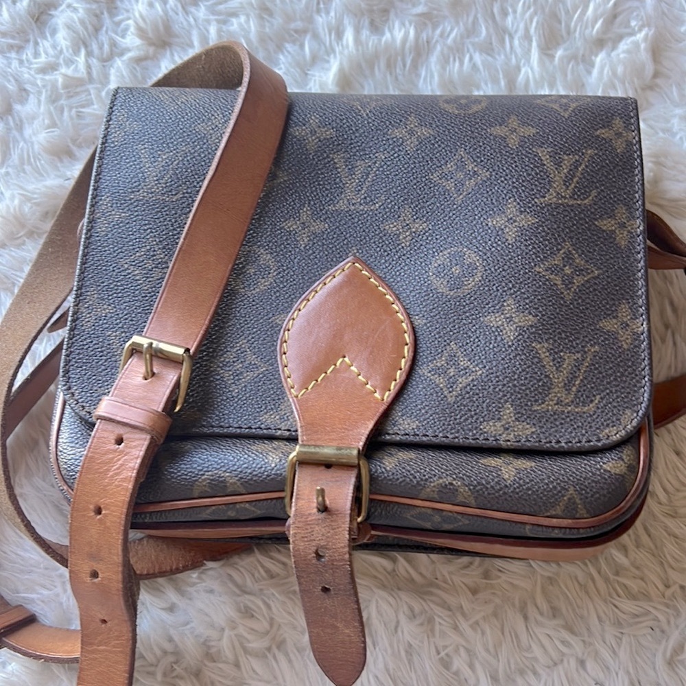 Louis Vuitton Monogram Cartouchiere MM Crossbody Bag